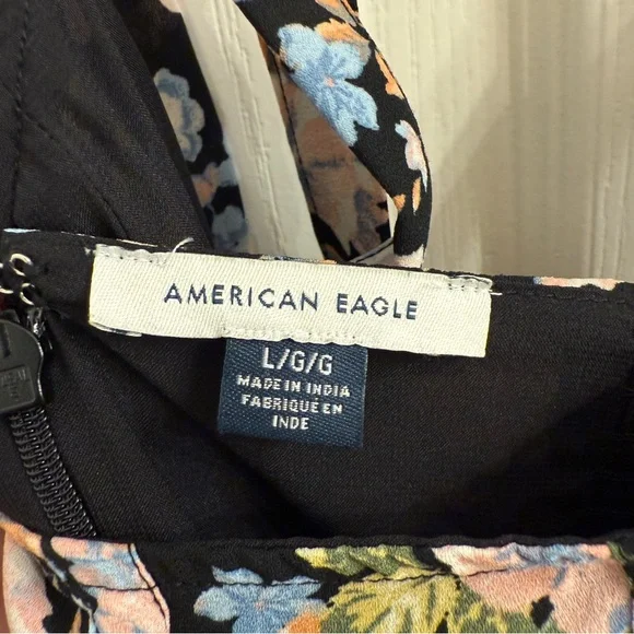 American Eagle Outfitters Black Floral Dress - Picture 5 of 12